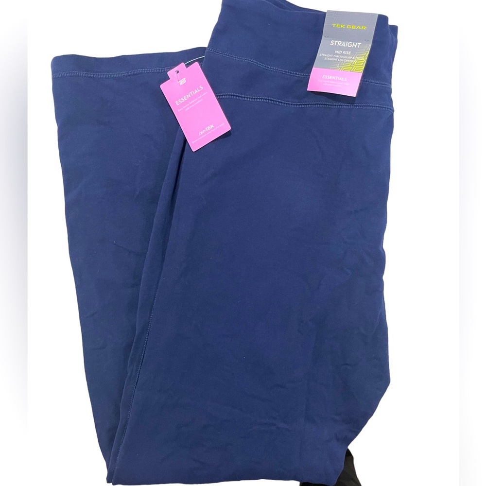 DryTEK navy blue yoga pants